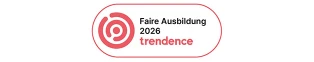 Siegel Trendence Faire Ausbildung 2026 mit rotem Rand
