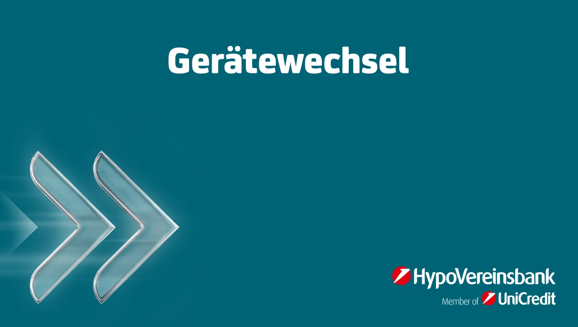 Introbild in blau mit dem Title Gerätewechsel