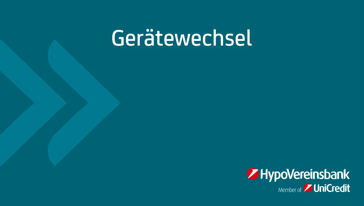 Introbild in blau mit dem Title Gerätewechsel