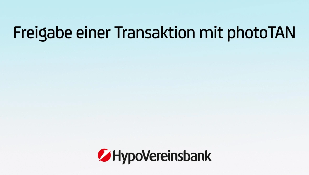 Transaktion mit photoTAN freigeben