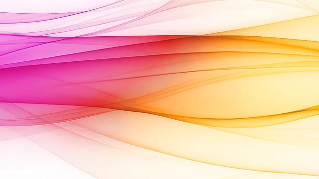 Aquarellfläche mit Farbverlauf von Gelbgrün über Gelb zu Orange und kräftigem Rotorange ohne erkennbare Objekte.