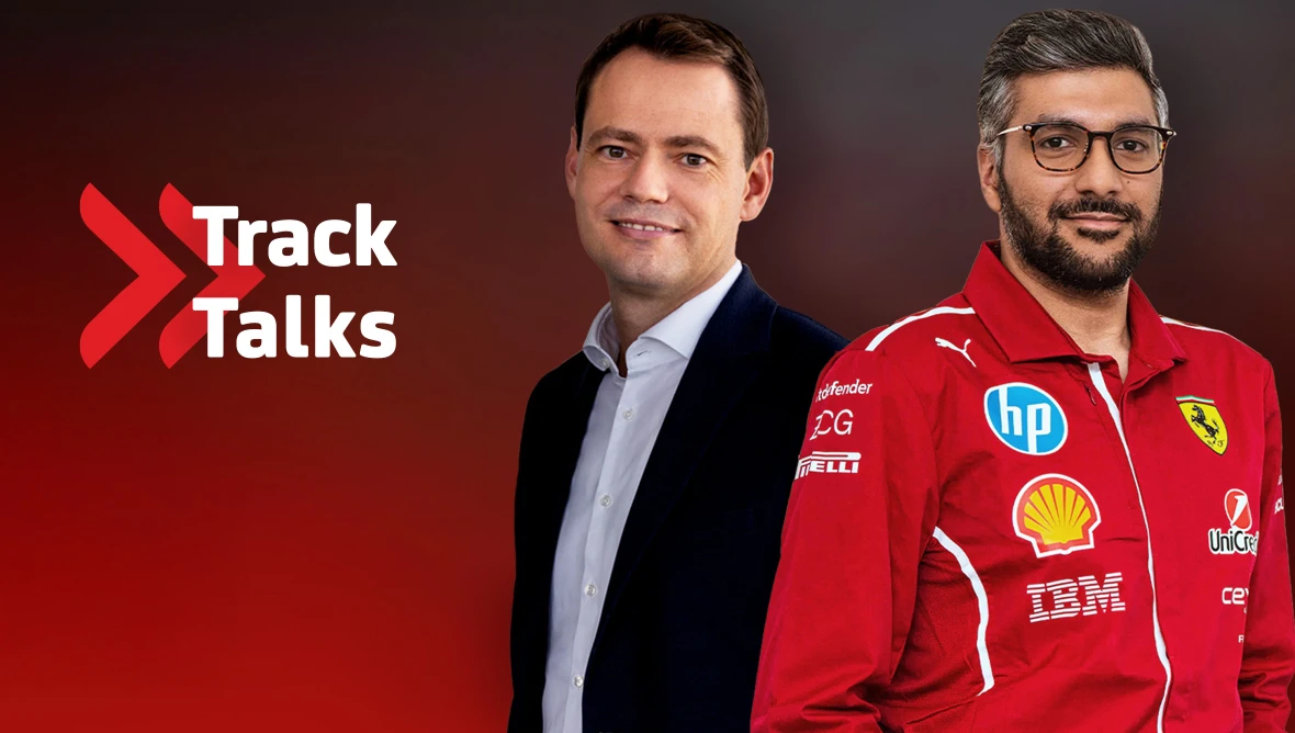 Martin Brinckmann, Head of Small and Medium Corporates – UniCredit Bank GmbH im Gespräch mit Ravin Jain, Head of Race Strategy – Scuderia Ferrari HP