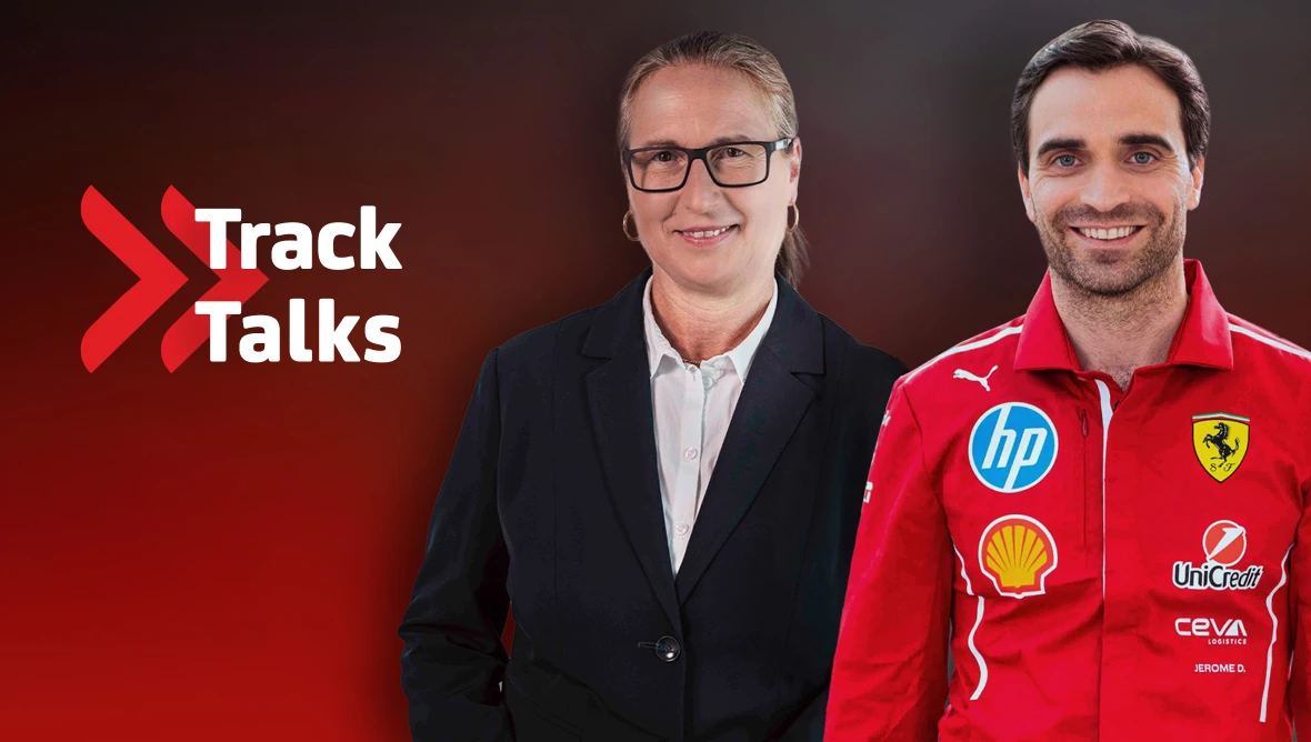Marion Höllinger, CEO – HypoVereinsbank & Jérôme D’Ambrosio, Deputy Team Principal – Scuderia Ferrari HP